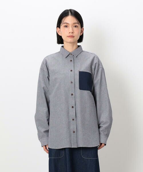 COMME CA ISM / コムサイズム シャツ・ブラウス | Ｗストライプシャツ | 詳細6