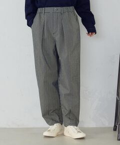 COMME CA ISM / コムサイズム その他パンツ | ヒッコリー＆ツイル　テーパードパンツ