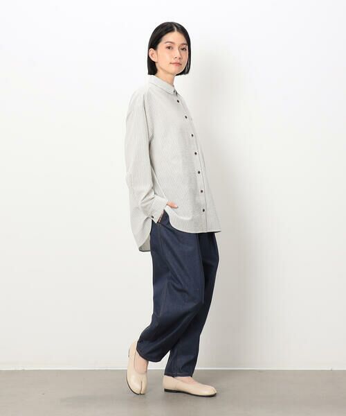 COMME CA ISM / コムサイズム その他パンツ | ヒッコリー＆ツイル　テーパードパンツ | 詳細1