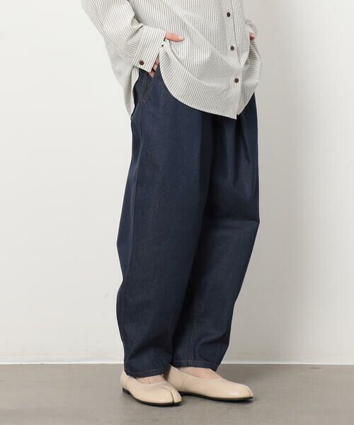 COMME CA ISM / コムサイズム その他パンツ | ヒッコリー＆ツイル　テーパードパンツ | 詳細2