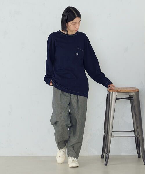 COMME CA ISM / コムサイズム その他パンツ | ヒッコリー＆ツイル　テーパードパンツ | 詳細4