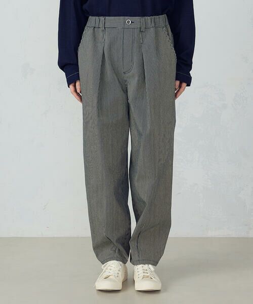 COMME CA ISM / コムサイズム その他パンツ | ヒッコリー＆ツイル　テーパードパンツ | 詳細7