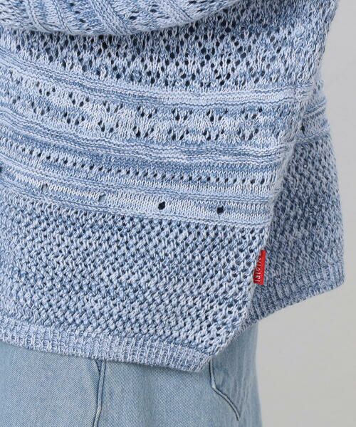 COMME CA ISM / コムサイズム カーディガン・ボレロ | ミックスデニム調　フーディーカーディガン | 詳細13