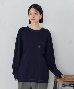 COMME CA ISM / コムサイズム Tシャツ | スラブ天竺ポケットロングＴシャツ