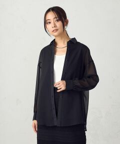 COMME CA ISM / コムサイズム シャツ・ブラウス | シアーレイヤードシャツ