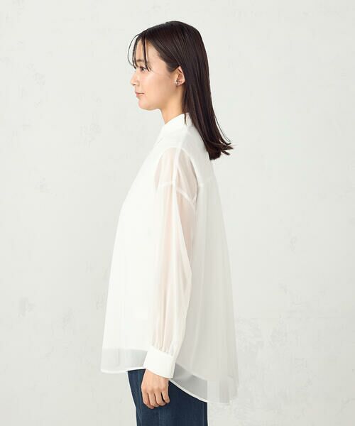 COMME CA ISM / コムサイズム シャツ・ブラウス | シアーレイヤードシャツ | 詳細4