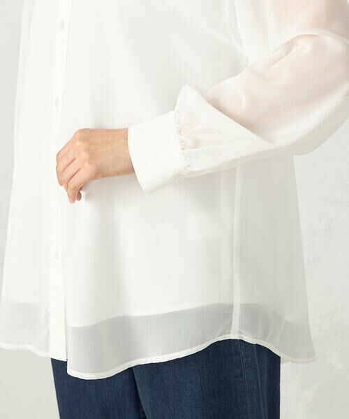 COMME CA ISM / コムサイズム シャツ・ブラウス | シアーレイヤードシャツ | 詳細7
