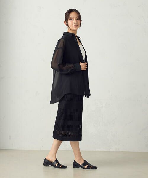 COMME CA ISM / コムサイズム シャツ・ブラウス | シアーレイヤードシャツ | 詳細9