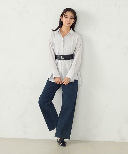 COMME CA ISM / コムサイズム シャツ・ブラウス | ポリエステルスパンブロードタック ロングシャツ | 詳細12