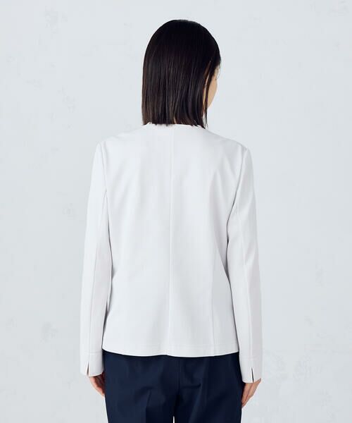 COMME CA ISM / コムサイズム ノーカラージャケット | 鹿の子ノーカラージャケット | 詳細12