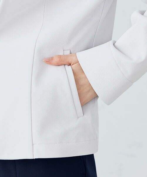 COMME CA ISM / コムサイズム ノーカラージャケット | 鹿の子ノーカラージャケット | 詳細16
