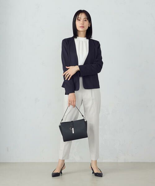 COMME CA ISM / コムサイズム ノーカラージャケット | 鹿の子ノーカラージャケット | 詳細20