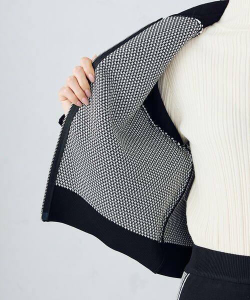 COMME CA ISM / コムサイズム ブルゾン | 【セットアップ対応】ダブルフェイスシリーズ ニットブルゾン | 詳細9