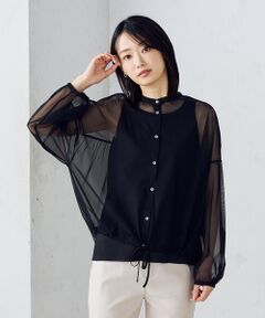 セットアイテム】シアーシャツ+タンクトップ (カットソー セットアイテム】シアーシャツ+タンクトップ (カットソー