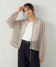 COMME CA ISM / コムサイズム カットソー | 【セットアイテム】シアーシャツ＋タンクトップ