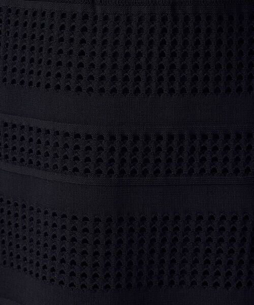 COMME CA ISM / コムサイズム ロング・マキシ丈スカート | スクエアメッシュ総柄ニットスカート /　セットアップ対応 | 詳細5