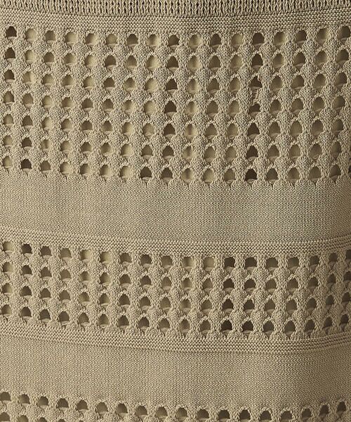 COMME CA ISM / コムサイズム ロング・マキシ丈スカート | スクエアメッシュ総柄ニットスカート /　セットアップ対応 | 詳細15