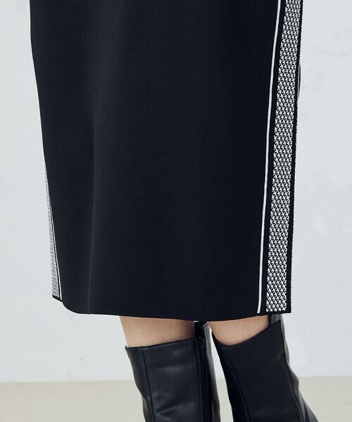 COMME CA ISM / コムサイズム ロング・マキシ丈スカート | 【セットアップ対応】ダブルフェイスシリーズサイドラインニットスカート | 詳細12
