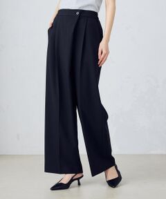 大きな取引 セール】 ポリエステルレーヨンストレッチラップ風ワイドパンツ パンツ