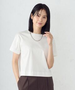 COMME CA ISM / コムサイズム カットソー | ボックスシルエット クロップド丈 Ｔシャツ