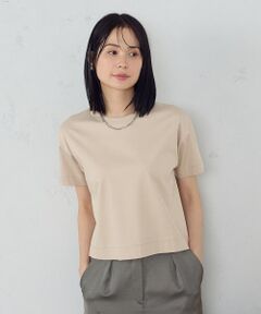 COMME CA ISM / コムサイズム カットソー | ボックスシルエット クロップド丈 Ｔシャツ