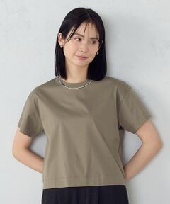 COMME CA ISM / コムサイズム カットソー | ボックスシルエット クロップド丈 Ｔシャツ