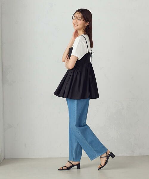 COMME CA ISM / コムサイズム カットソー | ボックスシルエット クロップド丈 Tシャツ | 詳細13