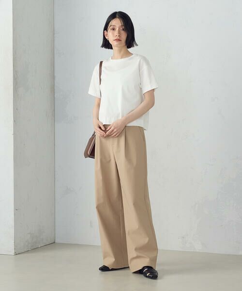 COMME CA ISM / コムサイズム カットソー | ボックスシルエット クロップド丈 Tシャツ | 詳細3