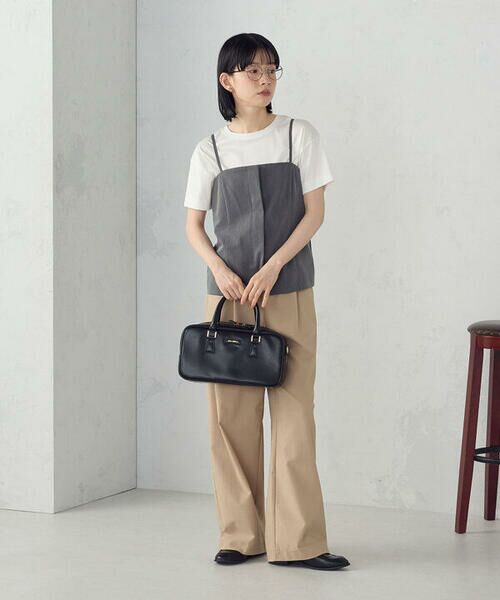 COMME CA ISM / コムサイズム カットソー | ボックスシルエット クロップド丈 Tシャツ | 詳細7