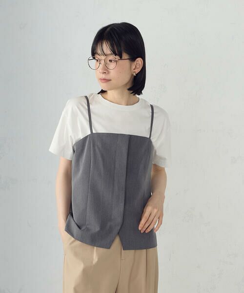 COMME CA ISM / コムサイズム カットソー | ボックスシルエット クロップド丈 Tシャツ | 詳細8