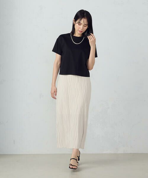 COMME CA ISM / コムサイズム カットソー | ボックスシルエット クロップド丈 Tシャツ | 詳細16