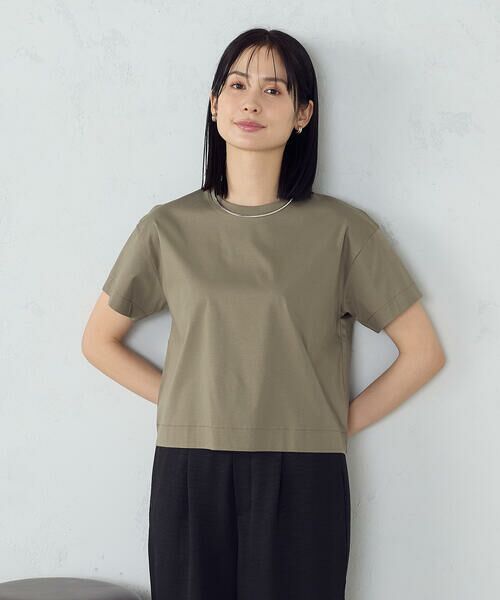 COMME CA ISM / コムサイズム カットソー | ボックスシルエット クロップド丈 Tシャツ | 詳細29