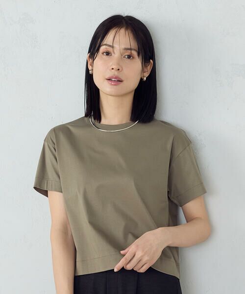 COMME CA ISM / コムサイズム カットソー | ボックスシルエット クロップド丈 Tシャツ | 詳細30