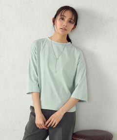 COMME CA ISM / コムサイズム カットソー | ７分袖シンプルカットソー