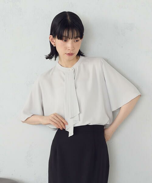 COMME CA ISM / コムサイズム シャツ・ブラウス | ボウタイ風 半袖ブラウス | 詳細15