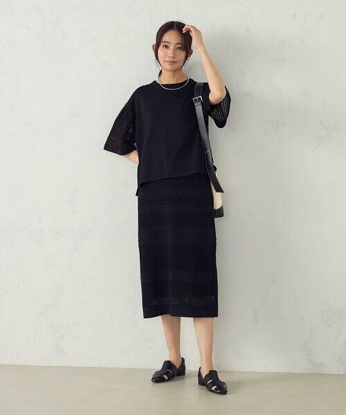 COMME CA ISM / コムサイズム ニット・セーター | スクエアメッシュ フレアスリーブニット　/　セットアップ対応 | 詳細2