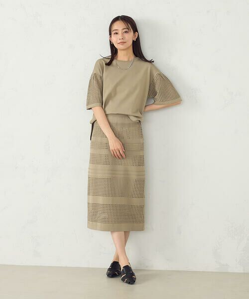 COMME CA ISM / コムサイズム ニット・セーター | スクエアメッシュ フレアスリーブニット　/　セットアップ対応 | 詳細9