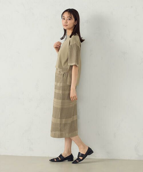 COMME CA ISM / コムサイズム ニット・セーター | スクエアメッシュ フレアスリーブニット　/　セットアップ対応 | 詳細10