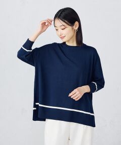 COMME CA ISM / コムサイズム ニット・セーター | 配色ラインワイドニット