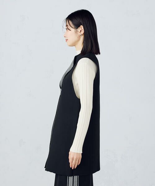 COMME CA ISM / コムサイズム カーディガン・ボレロ | 【セットアップ対応】ダブルフェイスシリーズ　ジップデザイン ニットジレ | 詳細5