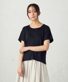 COMME CA ISM / コムサイズム カットソー | シルケットスムースＵネックプルオーバー