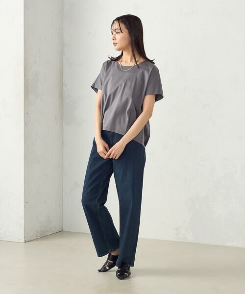 COMME CA ISM / コムサイズム カットソー | シルケットスムースUネックプルオーバー | 詳細6