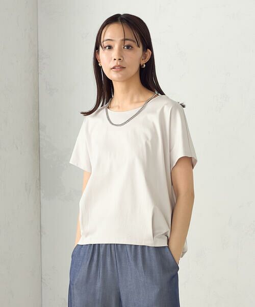 COMME CA ISM / コムサイズム カットソー | シルケットスムースUネックプルオーバー | 詳細11