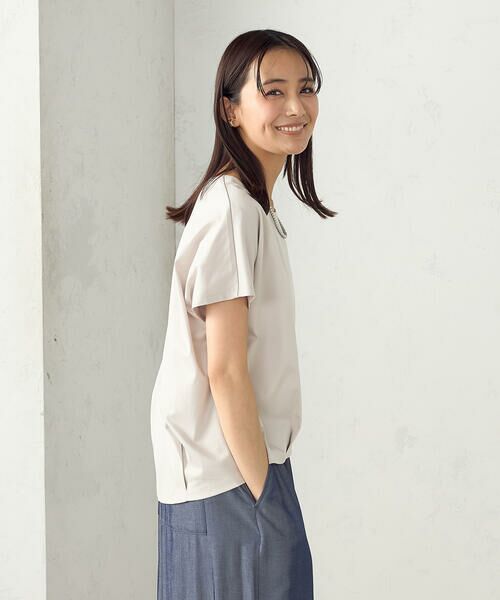 COMME CA ISM / コムサイズム カットソー | シルケットスムースUネックプルオーバー | 詳細12