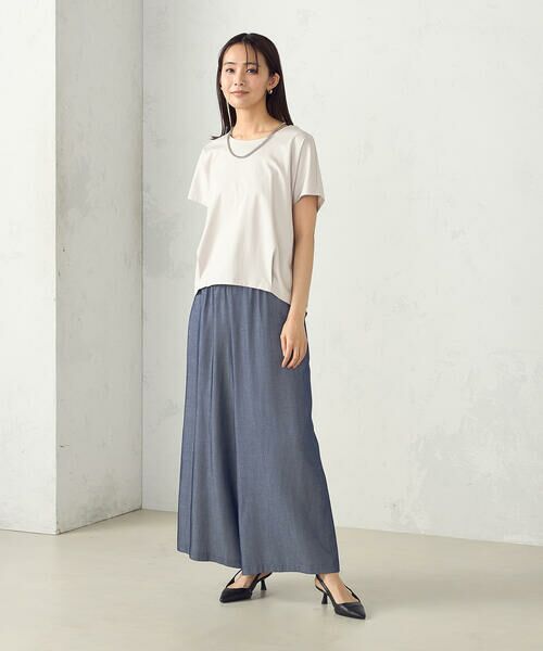 COMME CA ISM / コムサイズム カットソー | シルケットスムースUネックプルオーバー | 詳細9