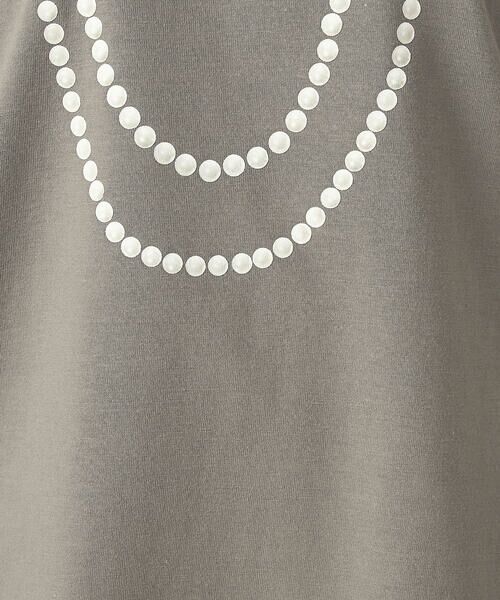 COMME CA ISM / コムサイズム カットソー | パールネックレスプリント　トロンプルイユＴシャツ | 詳細14