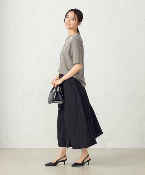 COMME CA ISM / コムサイズム カットソー | パールネックレスプリント　トロンプルイユＴシャツ | 詳細6