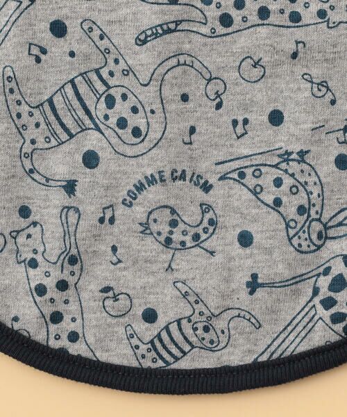 COMME CA ISM / コムサイズム ベビー・キッズグッズ | 【リバーシブル】動物柄プリント スタイ | 詳細3