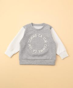 COMME CA ISM / コムサイズム ベビー・キッズグッズ | プリント×エンボス ロゴ長袖トレーナー(ベビーサイズ)