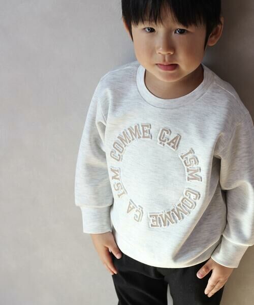 COMME CA ISM / コムサイズム ベビー・キッズグッズ | プリント×エンボス ロゴ長袖トレーナー(ベビーサイズ) | 詳細3
